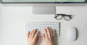 Learning to Type the Top Row Step-by-Step Exercise